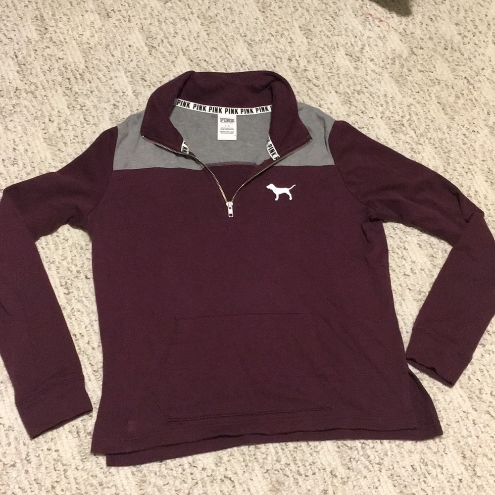 Pink brand quarter zip